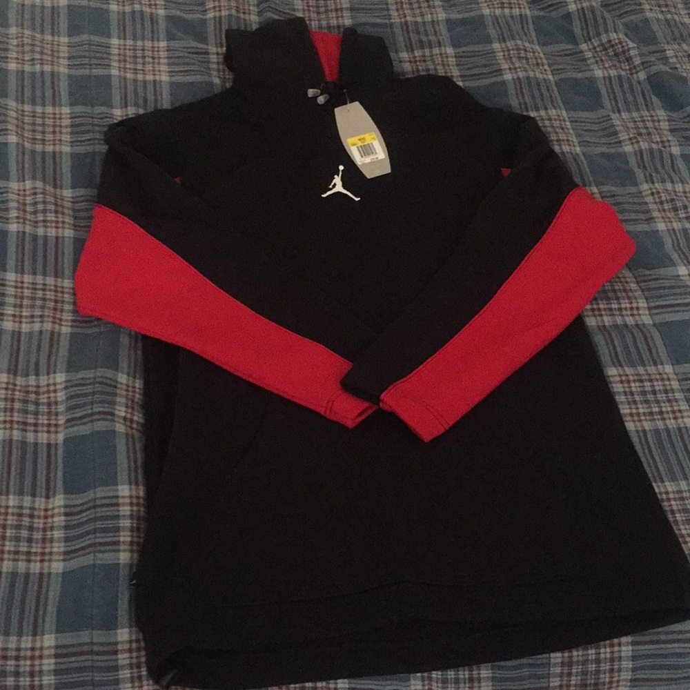 Red and black Jordan hoodie